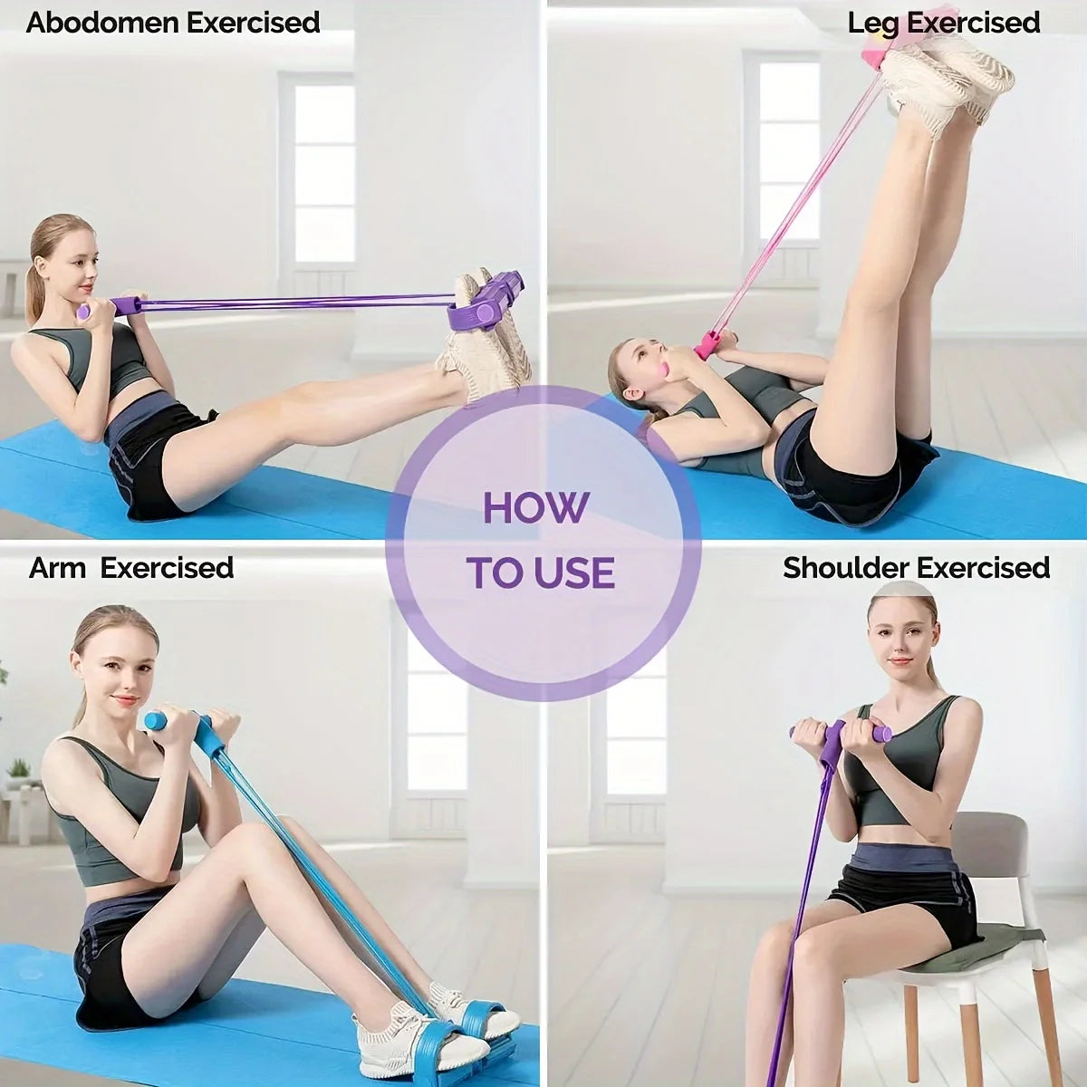 PedalPower Resistance Band Trainer — Full Body Home Workout