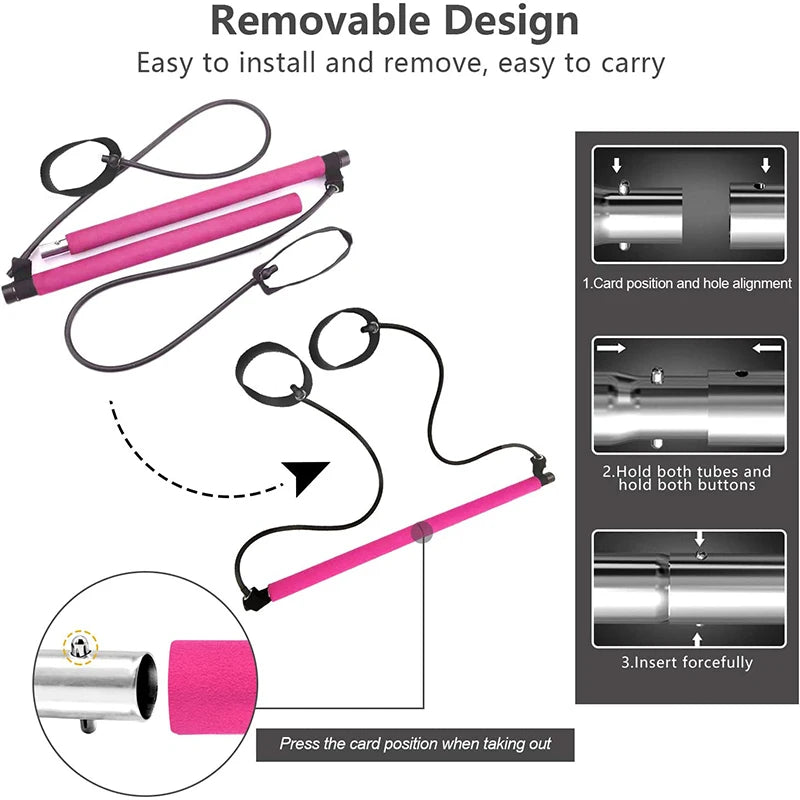 FlexBar Pilates Resistance Bar — Tone & Stretch at Home