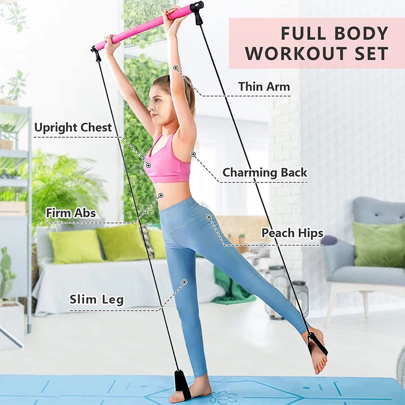 FlexBar Pilates Resistance Bar — Tone & Stretch at Home