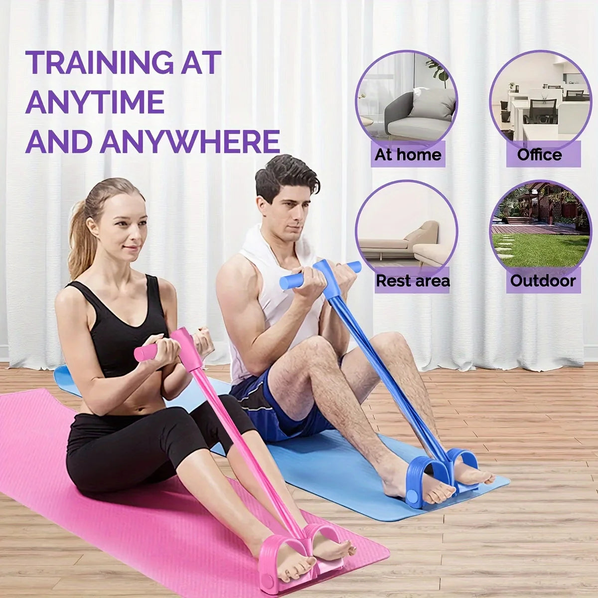 PedalPower Resistance Band Trainer — Full Body Home Workout