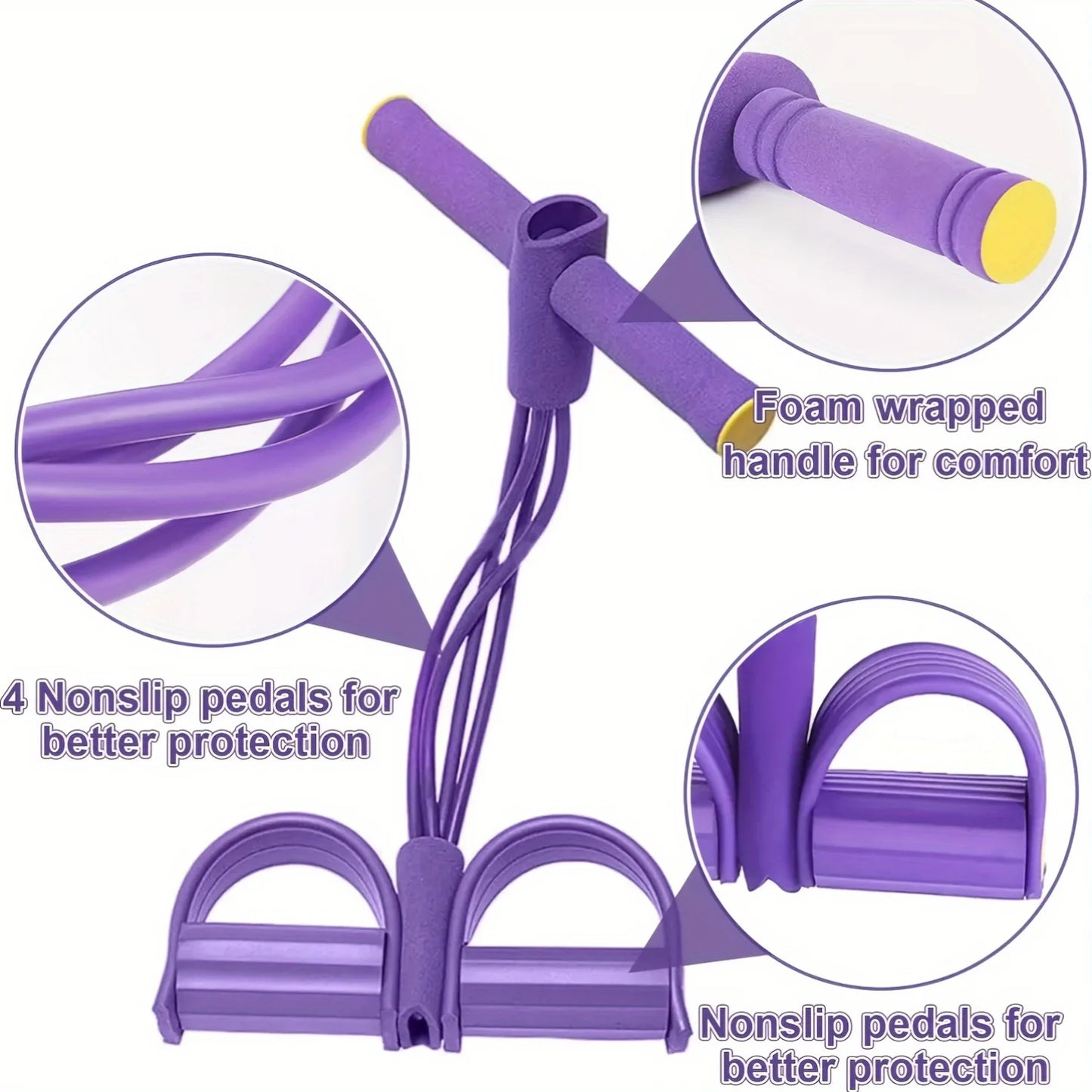 PedalPower Resistance Band Trainer — Full Body Home Workout
